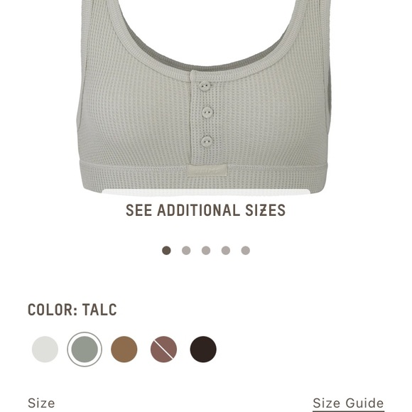 EUC Skims ribbed bralette large - Picture 6 of 6